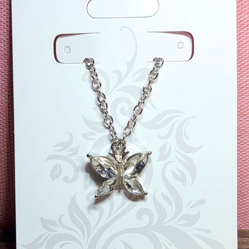 Stainless Steel Butterfly Necklace